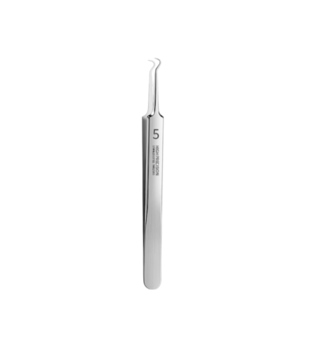 Penseta tip Carlig pentru Extractie Puncte Negre, Cosuri, Acnee, Comedoane, Neo™ Premium, din Inox, metalica, nr. 5