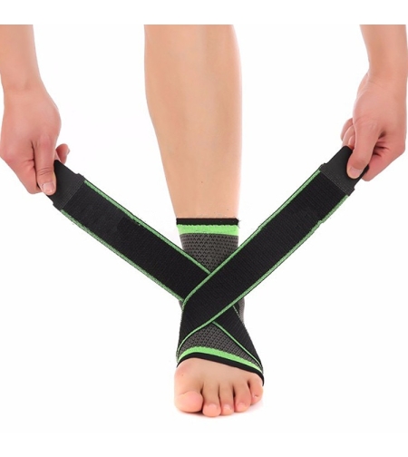 Glezniera elastica cu sustinere ligamentara, negru, unisex, marimea 2XL, Neo™