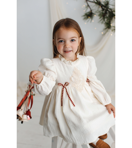 Rochita din muselina organica pentru fetite, model ZAIA