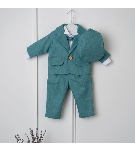 Costum baieti, in turquoise, model ERIC