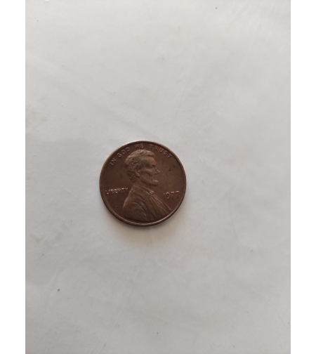 One cent, 1977