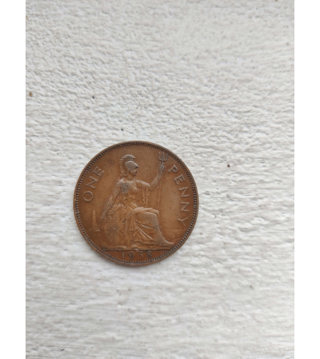 One penny, 1938