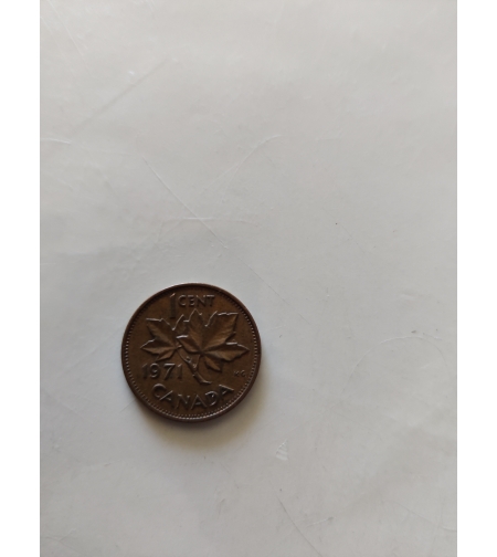 One cent, Canada, 1971