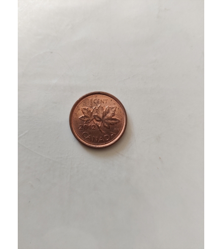 One cent, Canada, 2012