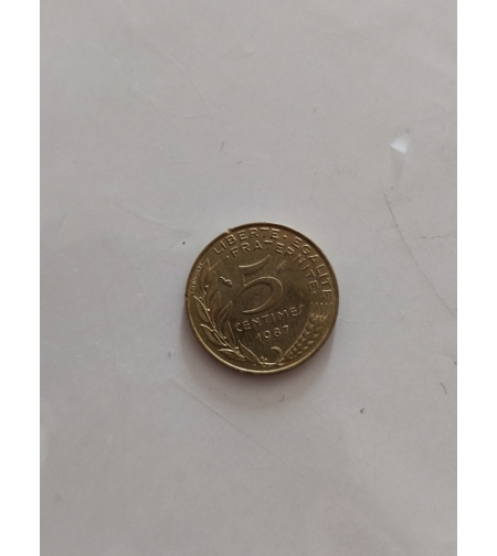 5 centimes, 1987