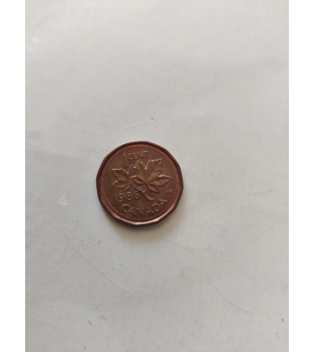 One cent, 1986, Canada