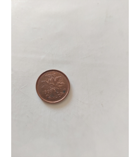 One cent, Canada, 1998