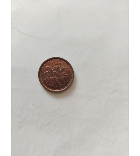 One cent, Canada, 2010