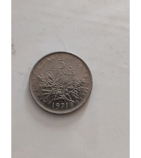 5 francs, 1971