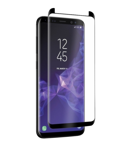 Folie Sticla Securizata Curbata Flippy Full Face, lipici pe toata suprafata, pentru Samsung Galaxy S9 Plus, Negru
