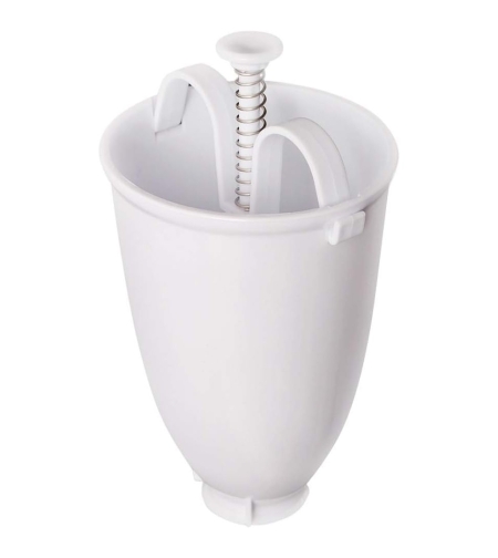Accesoriu de Bucatarie pentru Gogosi, Flippy, Dozator pentru Aluat, Dispozitiv Manual, Forma de Gogosi, pentru Gatit, 18x10x10 cm, Alb