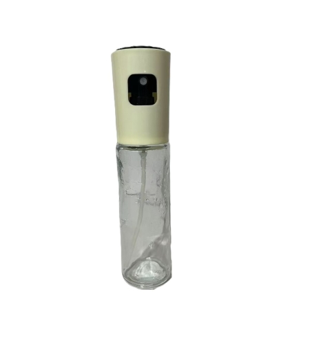 Pulverizator Ulei, Otet, Flippy, din Sticla, 100 ml, Reincarcabil, 18.3 x 4.3 cm, Masura 90 ml, Capac Mat, Alb