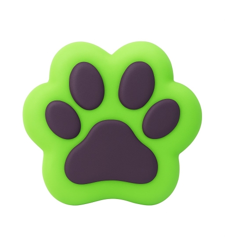 Jucarie Antistres Squishy, Flippy, Revenire Lenta, Model Labuta de Pisica Pufoasa, Squishy, Medium 7.5 x 5.5 cm 150 g, Verde Negru