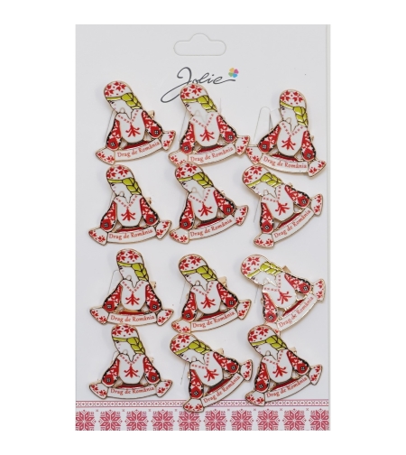 Set 12 Brose Martisor Primavara Drag de Romania