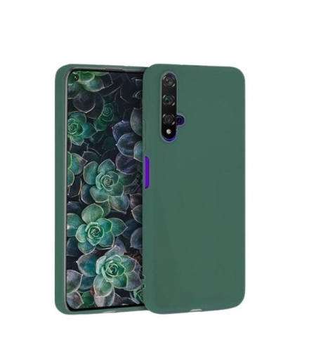 Husa protectie Flippy compatibila cu Huawei Nova 5T Liquid Silicone Case Verde