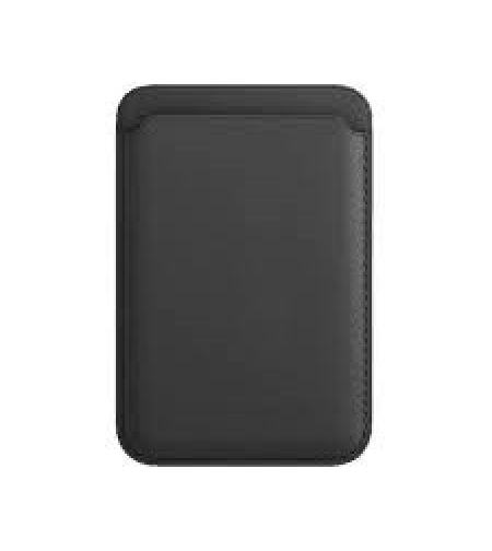 Portofel Flippy MagSafe piele pentru carduri compatibil cu Apple iPhone 12/12 Mini/12 Pro/12 Pro Max, Negru