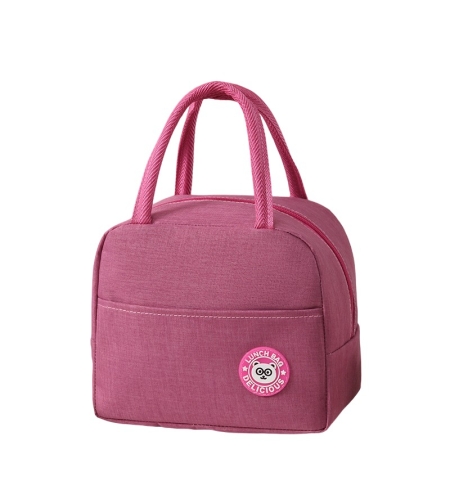 Geanta Termica pentru Pranz, Flippy, Multifunctionala, Compartimentata, Impermeabila, cu Manere, Buzunar Exterior, 22x14x19 cm, Roz