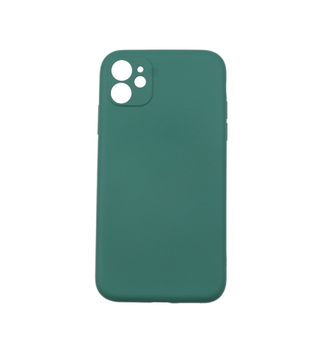 Husa protectie Flippy compatibila cu Apple iPhone 12 Liquid Silicone Case Verde