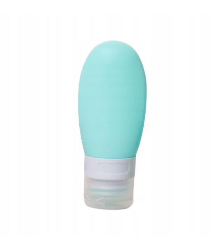 Recipient Portabil din Silicon Elegant de Voiaj, Sticla de Calatorie, Flippy, Potrivita pentru Lotiune, Sampon si Alte Lichide, Anti-scurgere, cu Posibilitate de Reumplere, Capacitate 90mL, Verde