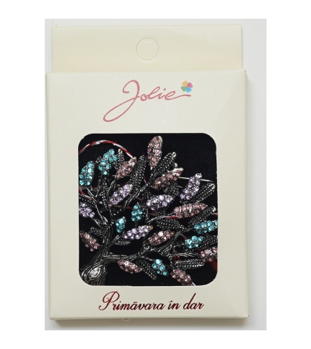 Martisor Brosa Medie, Multicolora, Dimensiune Brosa Aprox 5 cm, Material Metal, Model 2