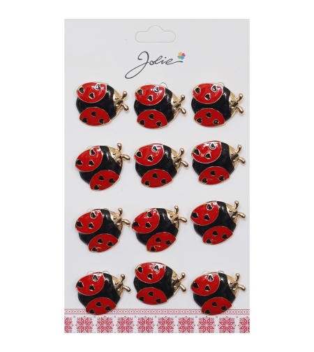 Set 12 Brose Martisor Primavara Buburuza