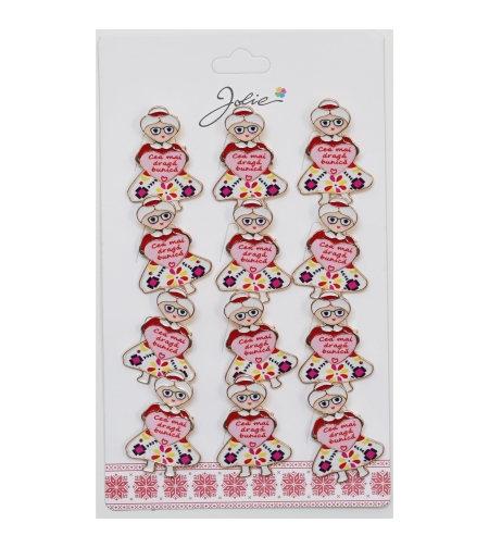 Set 12 Brose Martisor Primavara Cea Mai Draga Bunica