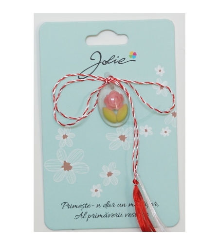 Martisor din Acril, Dimensiune Pandantiv Aprox 2 cm, Multicolor, Model 14