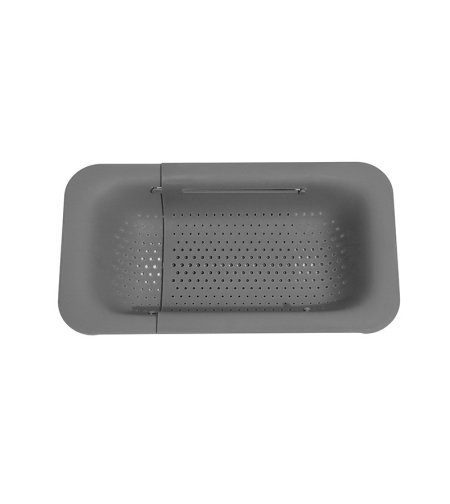 Cos pentru Scurgere Chiuveta de Bucatarie, Flippy, Plastic, Telescopic, 36x20x5 cm, Gri