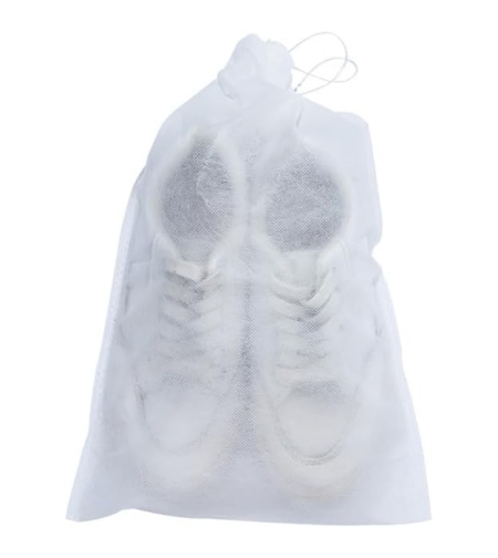 Set 50 de Saci de Depozitare Incaltaminte, Flippy, de Protectie, pentru Voiaj, Netesut, Rezistenti la Praf, Protectie Solara, Anti-Ingalbenire, 38x24 cm, Marime Mica, Transparent