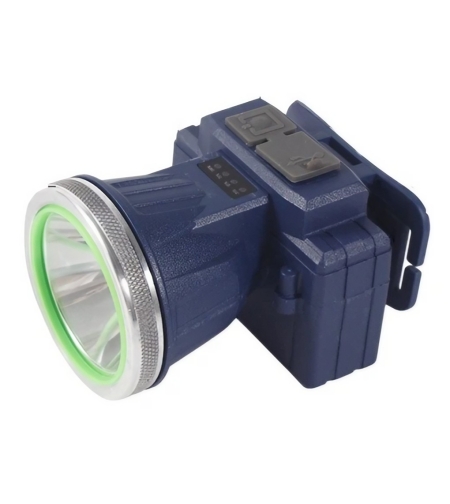 Lanterna LED de Montat pe Cap, Flippy, cu Raza Lunga de Zoom, Reincarcabila USB, Far Telescopic, Rezistent la Apa, Reglabil, pentru Pescuit in Aer Liber, Camping, Lumina Puternica, Lanterna, 7.5x5.8x5.5 cm, Albastru