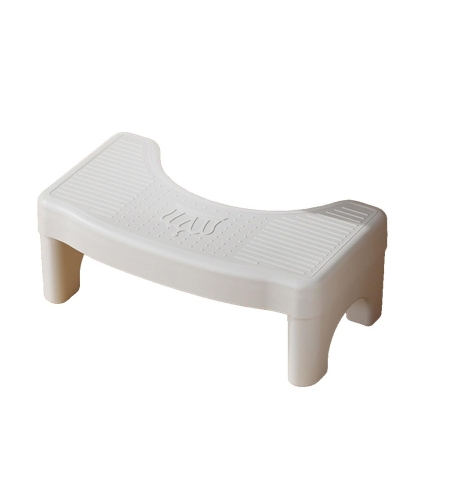 Scaunel WC, Flippy, Tratament Impotriva Hemoroizilor si Constipatiei, Scaun Inaltator WC Copii, Suport Picioare WC, Taburet Inaltator Pozitia Corecta Ghemuit Pe WC, Plastic Rezistent, 17x22x38 cm, Alb