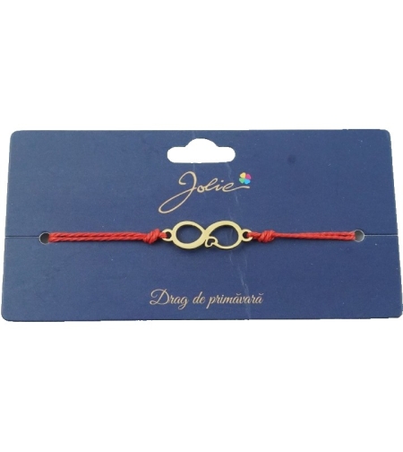 Bratara Aurie Inox Infinit cu Inima
