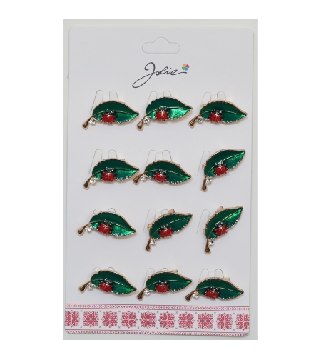 Set 12 Brose Martisor Primavara Buburuza pe Frunza