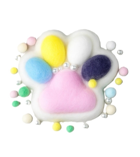 Jucarie Antistres Squishy, Flippy, cu Revenire Lenta, Squeeze Toys, Model Cat Paw, 12.5x10.5 cm, 220g, +3 Ani, din TPR, Model 9, Multicolor