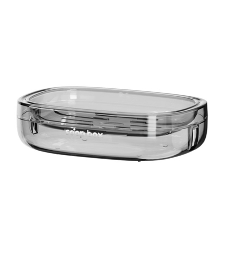 Savoniera, Flippy, Pentru Blat, PET, Scurgere Optima, Gri Transparent