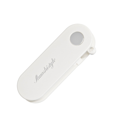 Peeler pentru Legume si Fructe, Flippy, 3.6 x 9.1 cm, Multifunctional, Curatator Pliabil, din ABS si Otel Inoxidabil, Alb