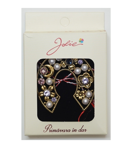 Martisor Brosa Medie, Multicolora, Dimensiune Brosa Aprox 5 cm, Material Metal, Model 4