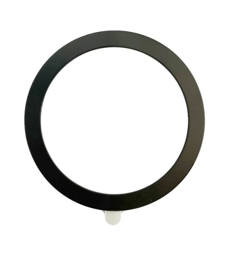Inel Magnetic incarcare fara fir, montare auto, MagSafe Silicone pentru Apple iPhone 12 / 13 / 14, Negru