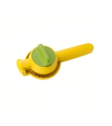 Storcator manual citrice, Flippy, pentru lamai, portocale, cu actiune dubla, usor de utilizat, material ABS rezistent, 8x10x22 cm, Galben