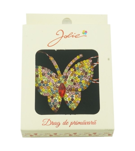 Brosa Multicolora Jolie model Fluture