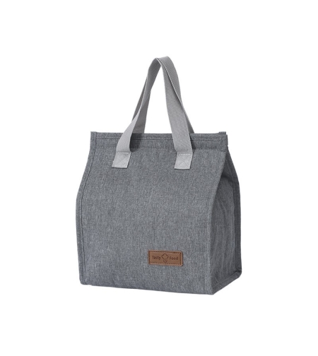Geanta termoizolanta tip bento bag Flippy, camping cooler bag, Aluminiu, 22.5 x 13 cm, 3.3 L, gri