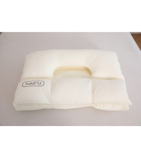 Perna Ortopedica 3 in 1, Flippy, Strat Dublu, Protectie Cervicala, pentru Adulti, 45 x 70 cm, Alb