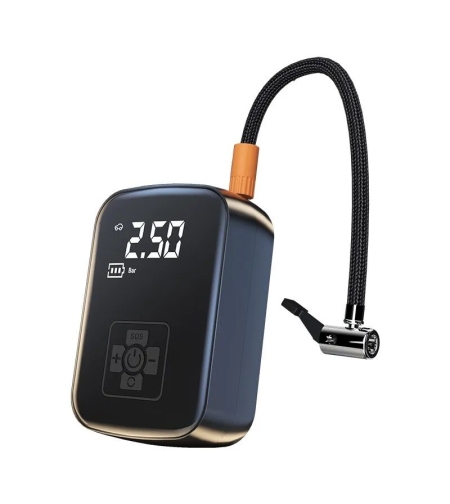 Pompa de Aer Wireless, Flippy, Portabila, 150 PSI, Pentru Anvelope si Mingi, Baterie 2000 mAh, Afisaj Digital, 12.7 x 8.5 cm, Negru