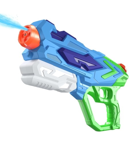 Pistol cu Apa pentru Copii, Flippy, Rezervor 900ml, Raza de Actiune 8m, 6ani+, 4 Duze, Verde