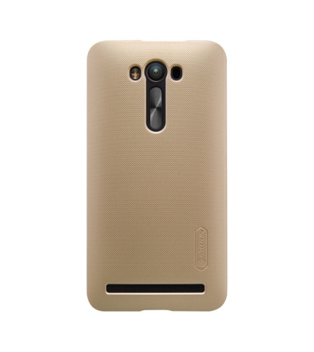 Husa Asus Zenfone 2 ZE500CL Nillkin Frosted Shield Auriu + Folie de protectie