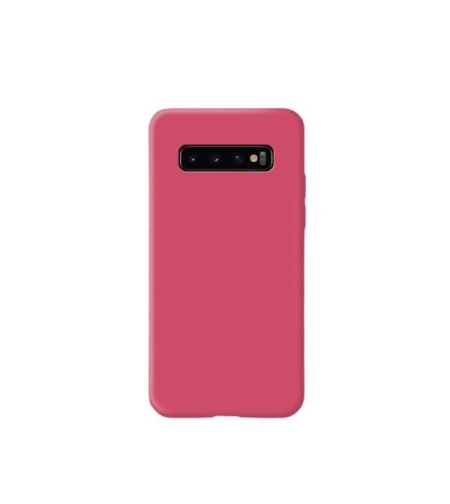 Husa protectie Flippy compatibila cu Samsung Galaxy S10 Liquid Silicone Case Fuchsia