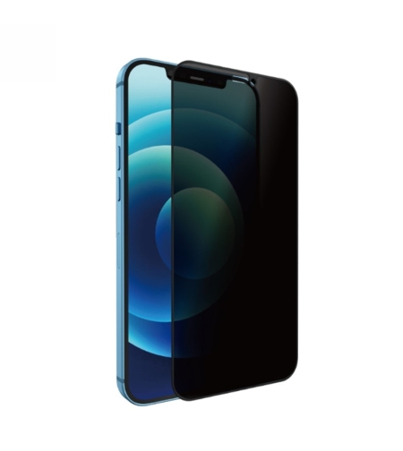 Folie Sticla securizata Flippy compatibila cu Apple iPhone 12/12 Pro Full Glue Privacy Negru
