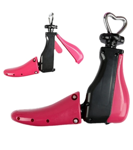 San/Calapod Pro Reglabil, Flippy, Alungire si Largire 4 Directii, Marime 35-42, Pantofi, Ghete, Adidasi, Arc, 22 x 20.5 x 7 cm, Roz / Negru