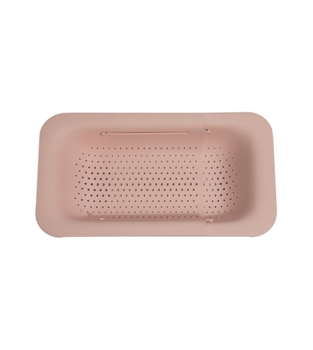Cos pentru Scurgere Chiuveta de Bucatarie, Flippy, Plastic, Telescopic, 36x20x5 cm, Roz
