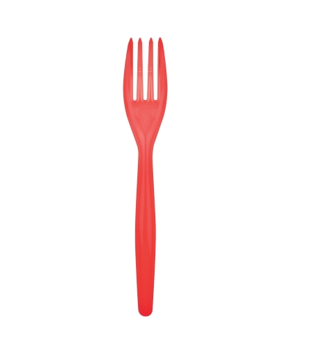 Set 16 Furculite de Unica Folosinta, Flippy, din Plastic, 15 cm, Rosu